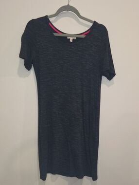 Lila Rose Black Heather Short Sleeve Tunic